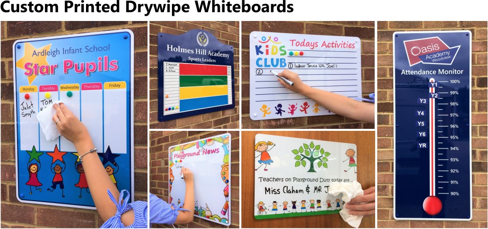 Custom Printed Drywipe Whiteboards